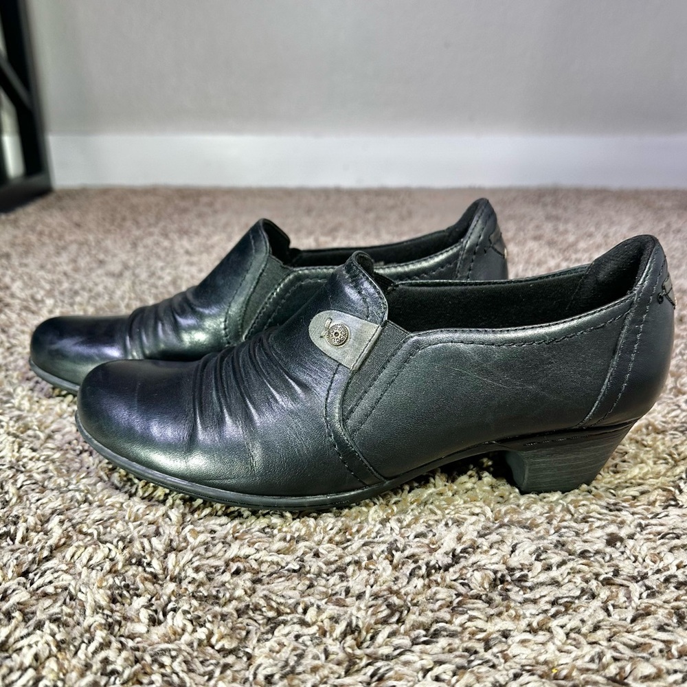 Cobb Hill Laurel Shoes Women’s Size 8M Black Slip On CL1740 Rockport Leather